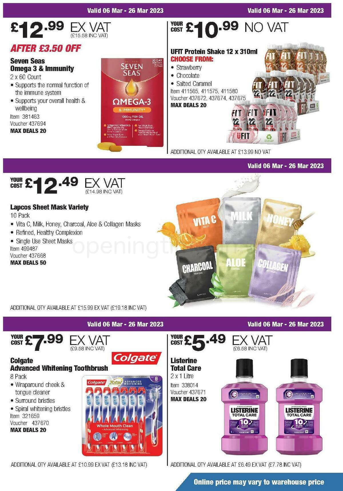 Costco Offers from 6 March