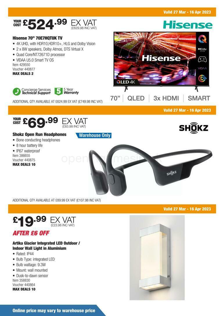 Costco Offers from 27 March