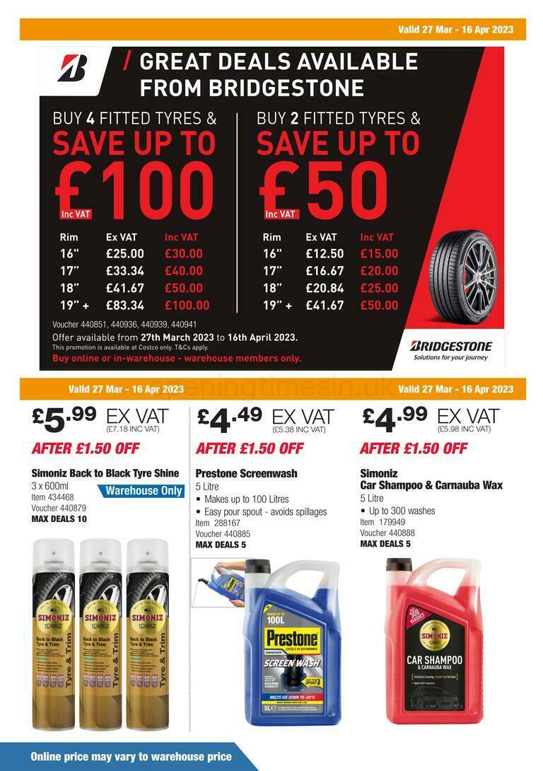 Costco Offers from 27 March