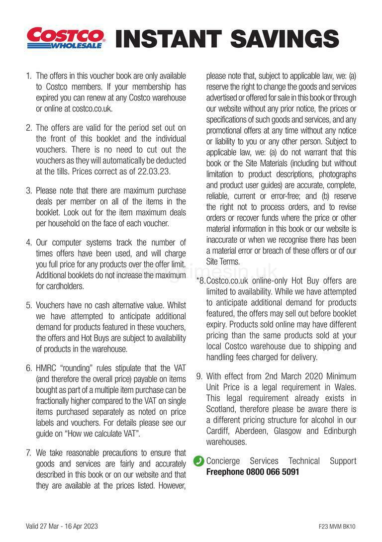 Costco Offers from 27 March