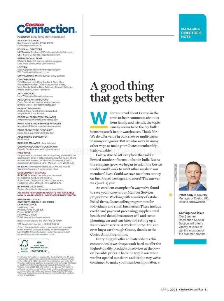 Costco Connection April Offers from 1 April