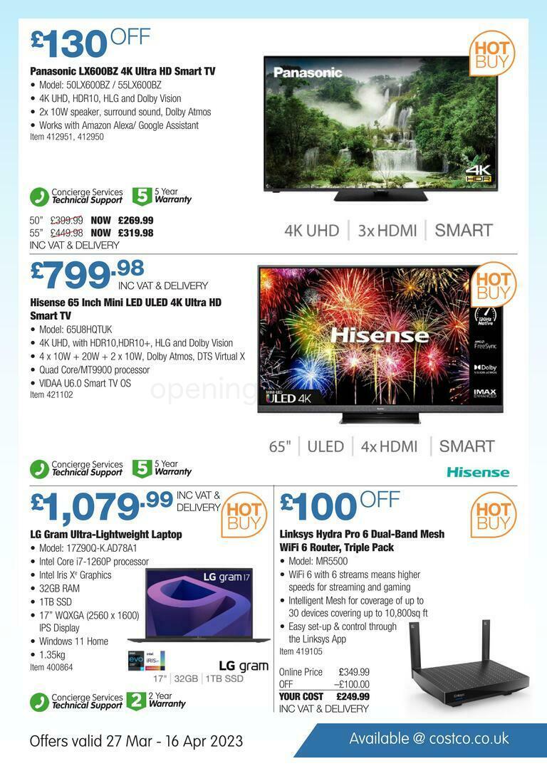Costco Hot Buy Offers from 27 March