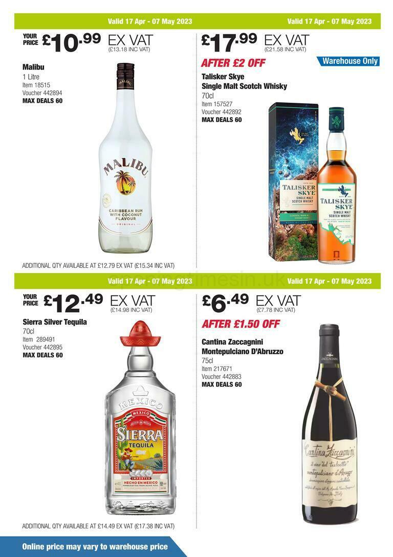 Costco Scotland & Wales Offers from 17 April