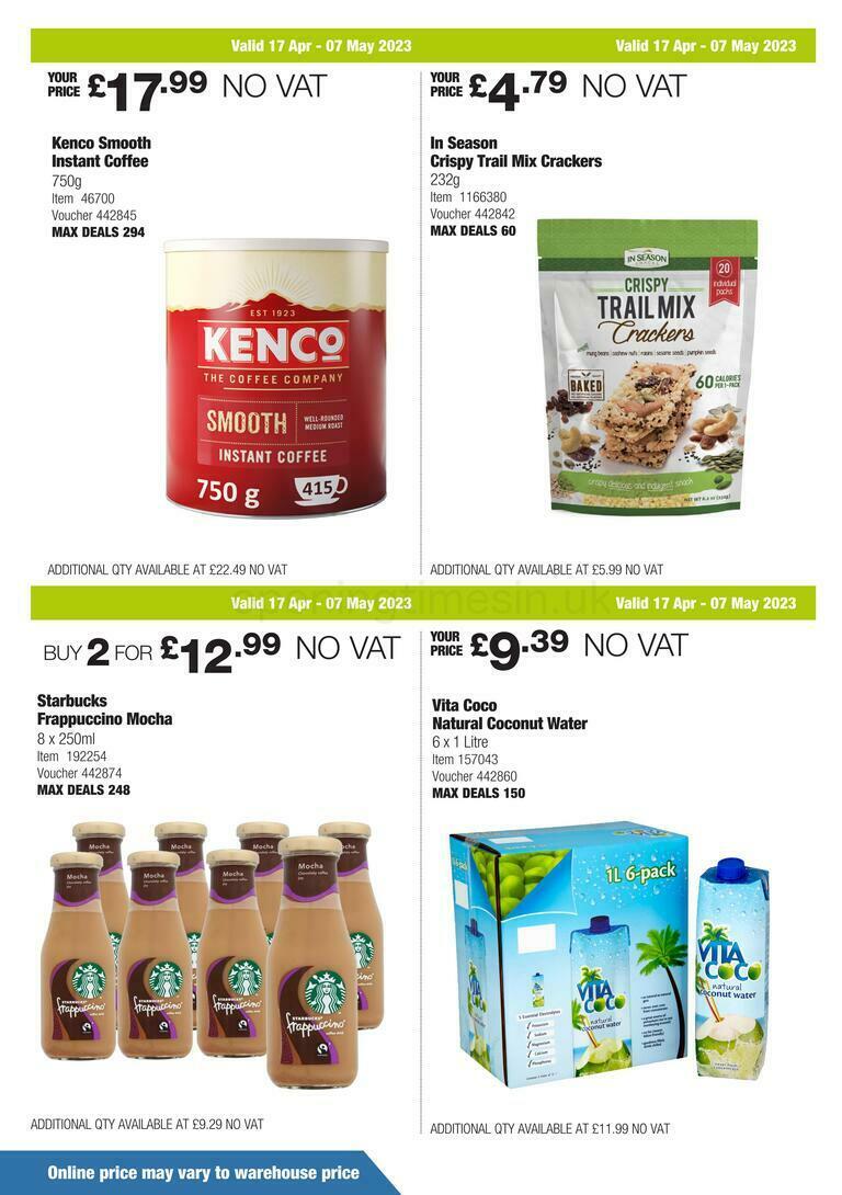 Costco Scotland & Wales Offers from 17 April