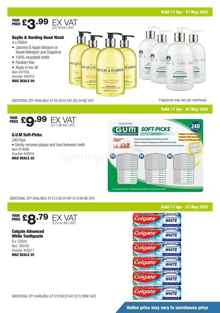Costco Scotland & Wales Offers from 17 April