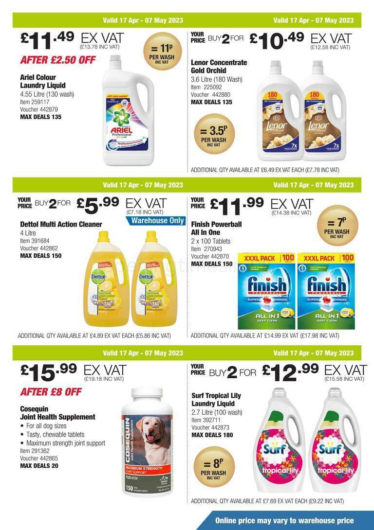 Costco Scotland & Wales Offers from 17 April