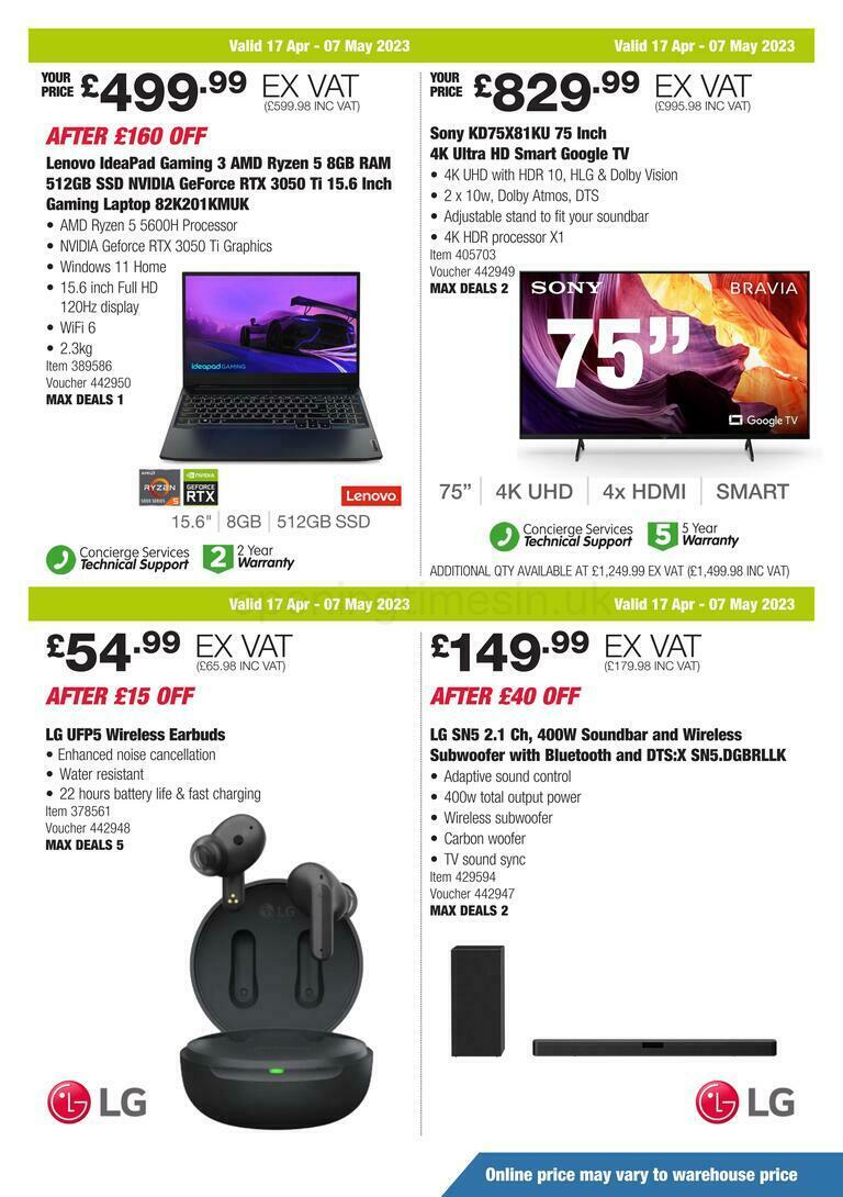 Costco Scotland & Wales Offers from 17 April