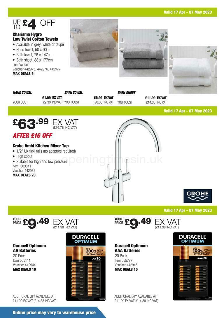 Costco Scotland & Wales Offers from 17 April