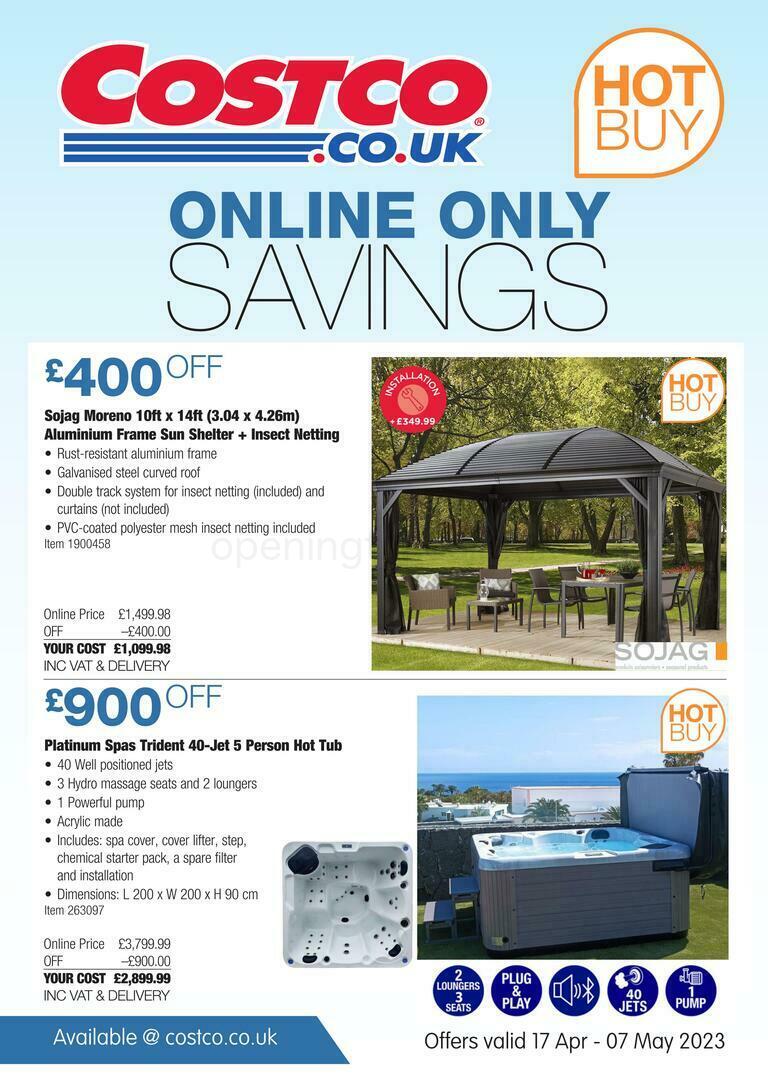 Costco Hot Buy Offers from 17 April