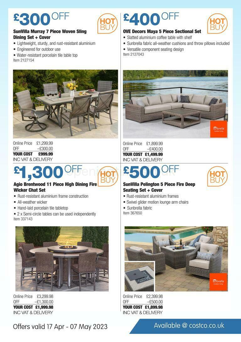Costco Hot Buy Offers from 17 April