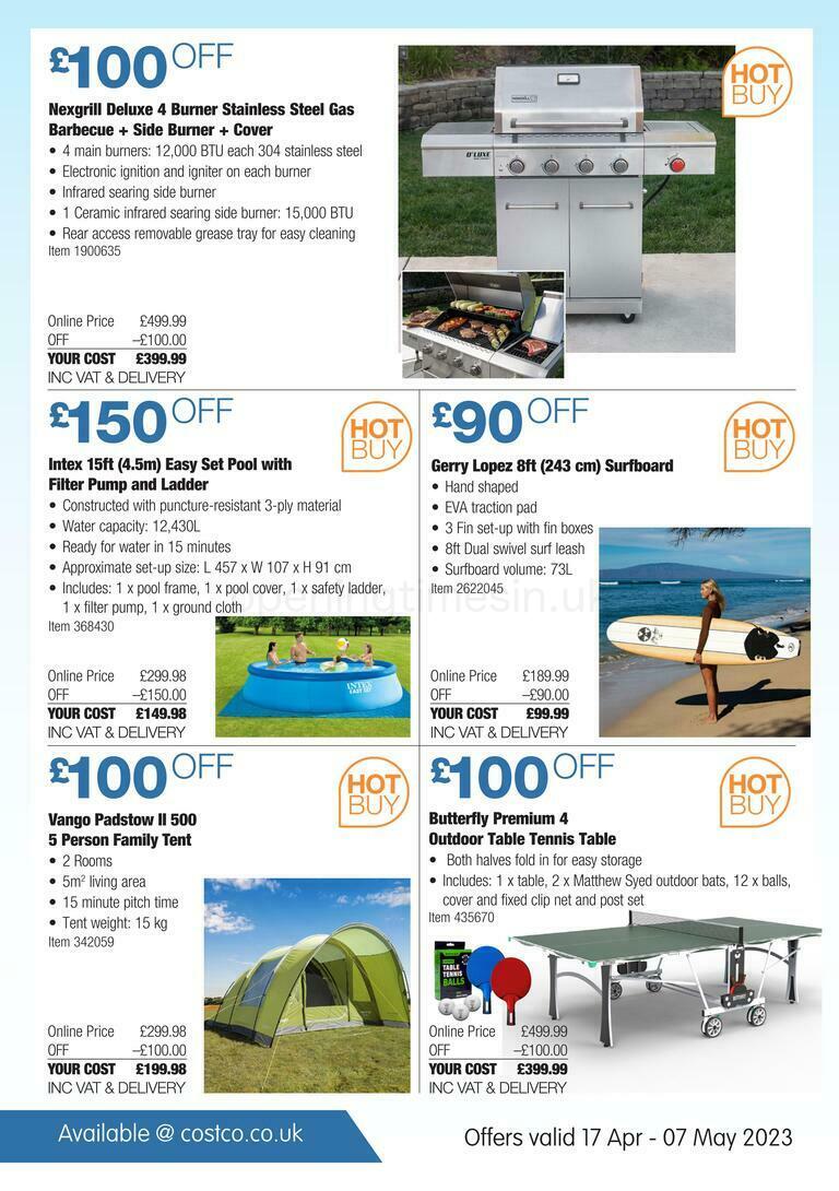 Costco Hot Buy Offers from 17 April