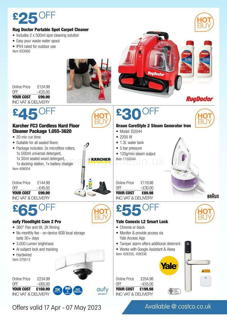 Costco Hot Buy Offers from 17 April
