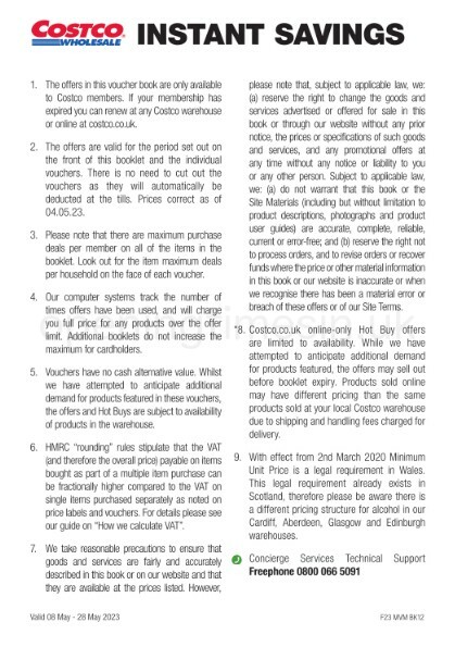 Costco Offers from 8 May