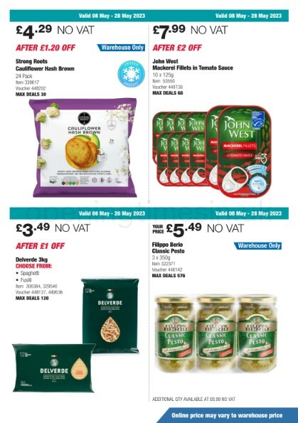 Costco Scotland & Wales Offers from 8 May