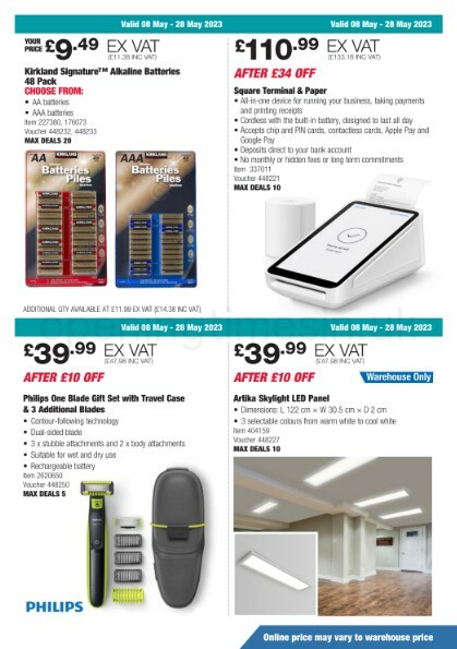 Costco Scotland & Wales Offers from 8 May