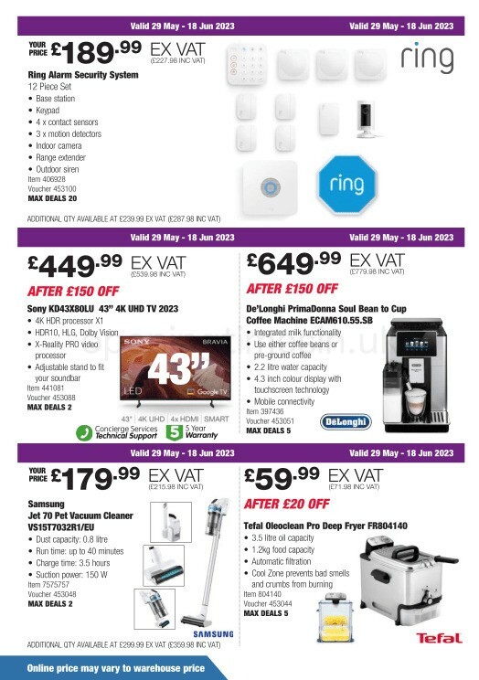 Costco Offers from 29 May