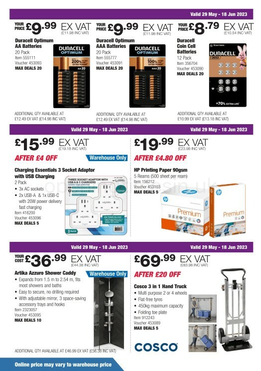 Costco Offers from 29 May