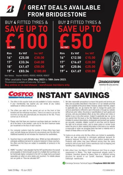 Costco Scotland & Wales Offers from 29 May