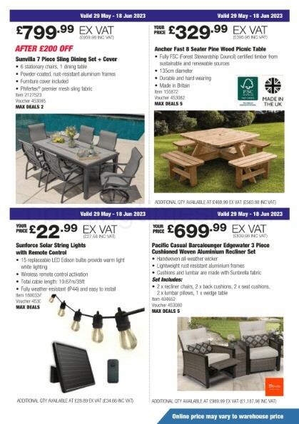 Costco Scotland & Wales Offers from 29 May