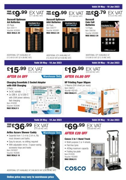 Costco Scotland & Wales Offers from 29 May
