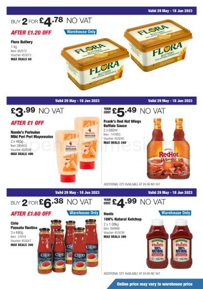 Costco Scotland & Wales Offers from 29 May