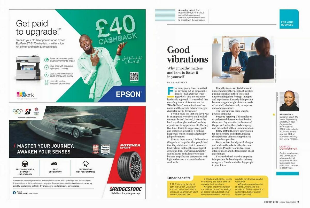 Costco Connection August Offers from 1 August