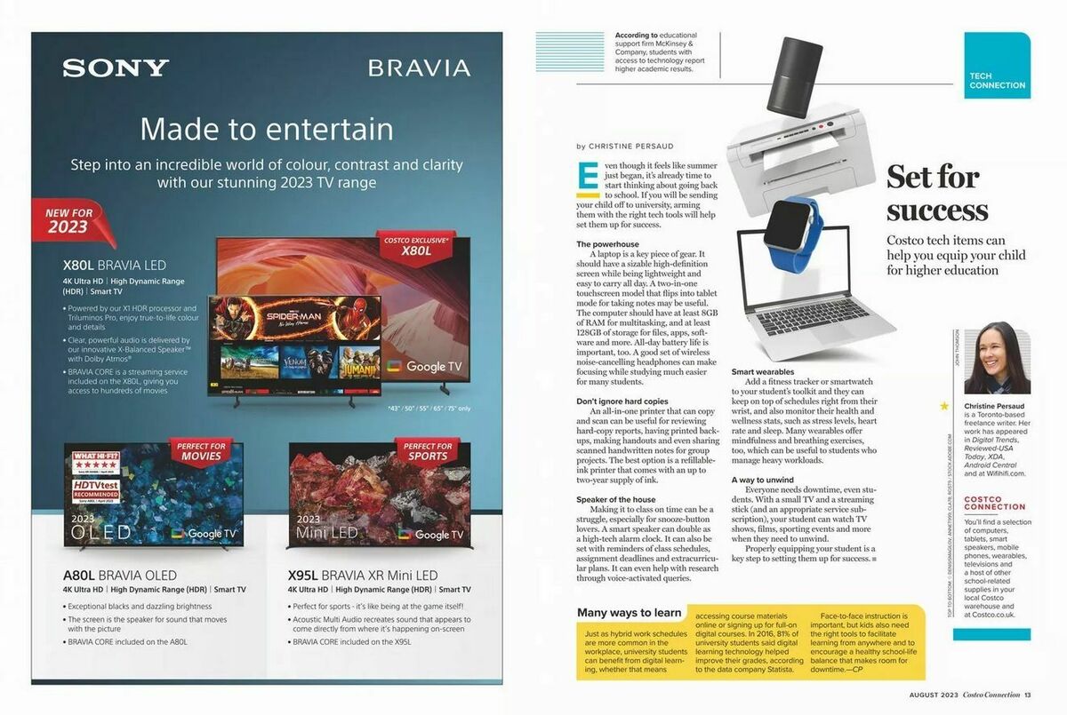 Costco Connection August Offers from 1 August