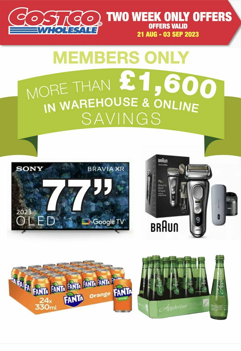 Costco Offers from 21 August