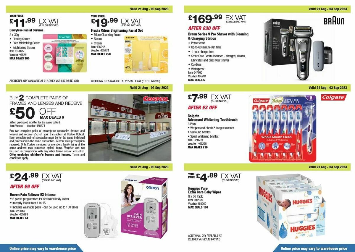 Costco Offers from 21 August
