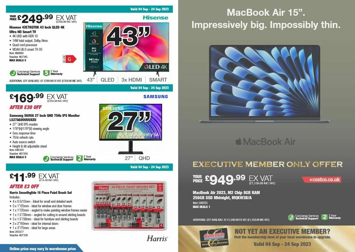 Costco Offers from 4 September