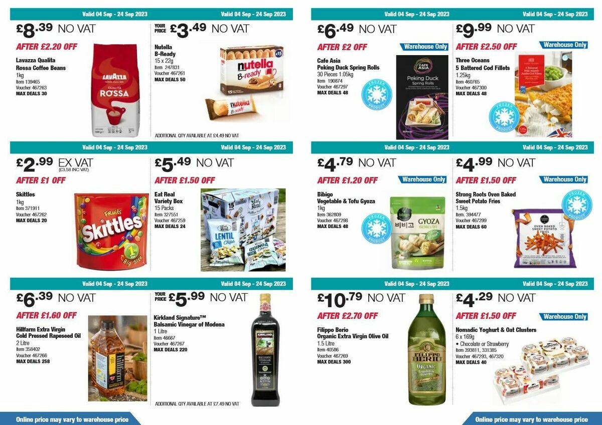 Costco Offers from 4 September