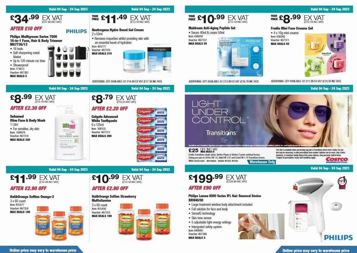 Costco Offers from 4 September