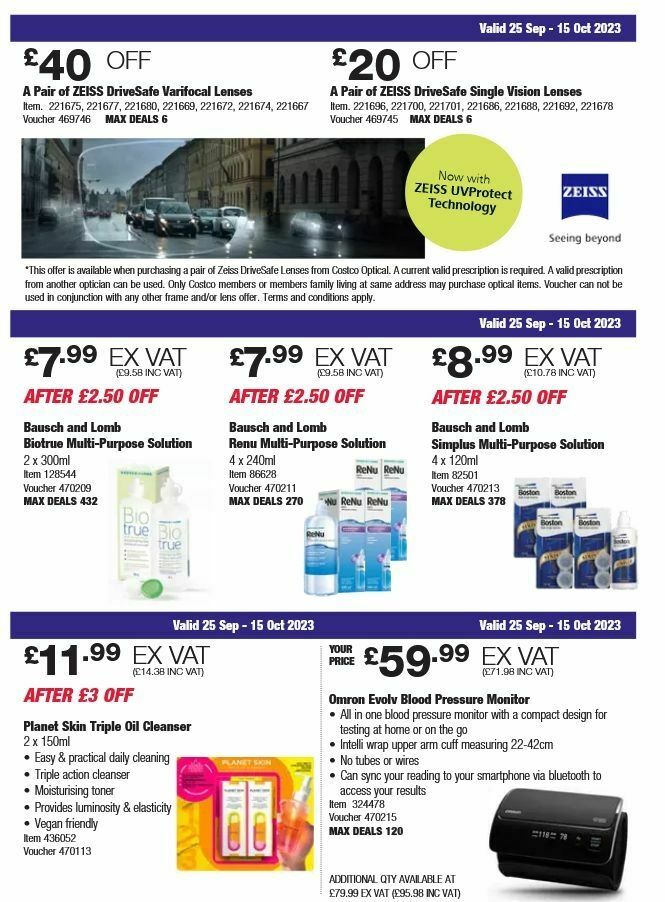 Costco Offers from 25 September