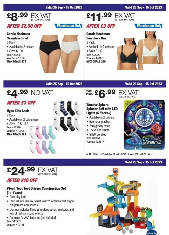 Costco Offers from 25 September