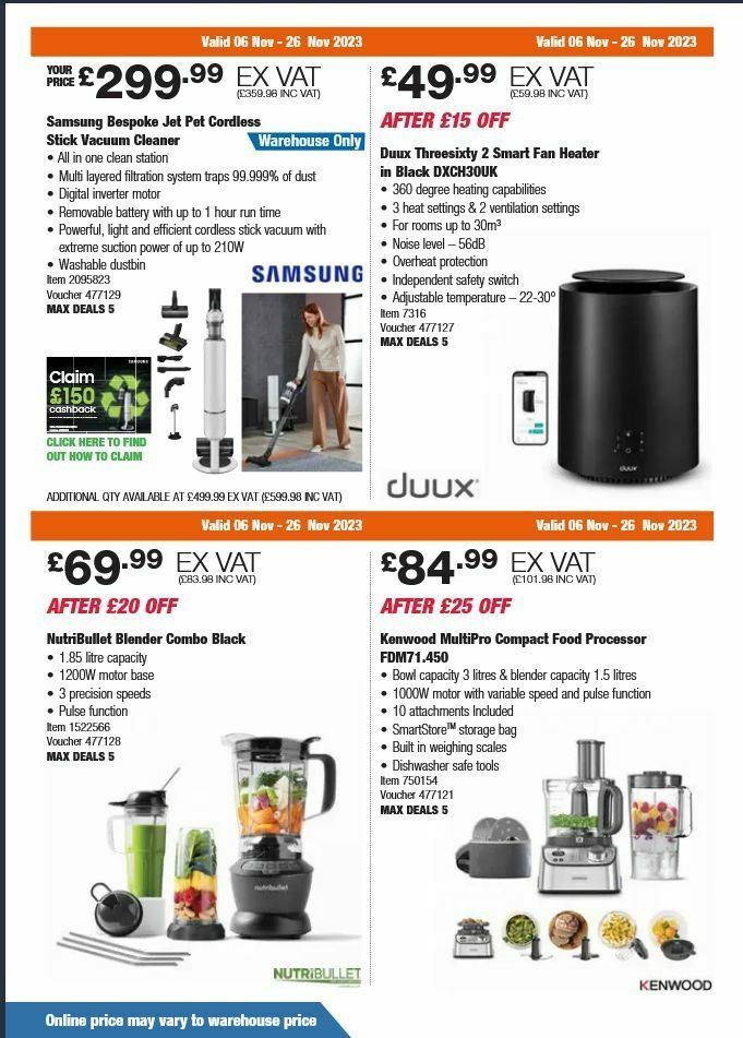 Costco Offers from 6 November