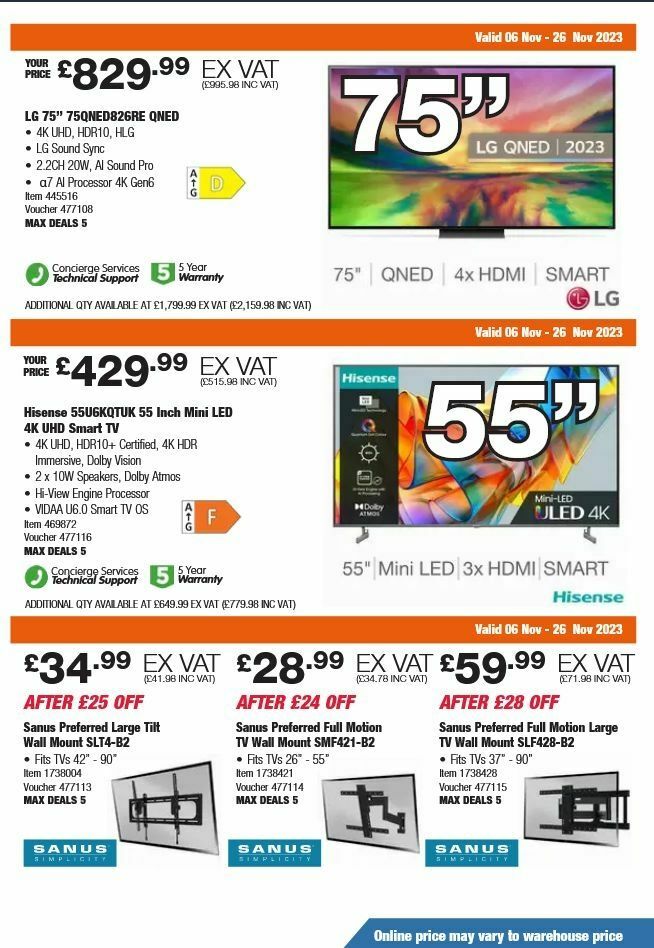 Costco Offers from 6 November
