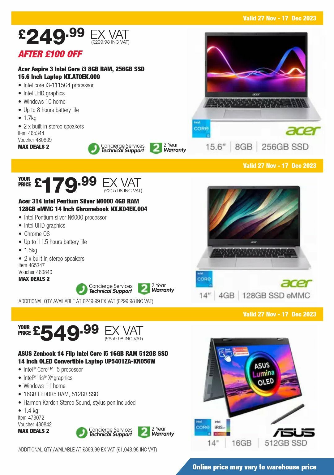 Costco Offers from 27 November