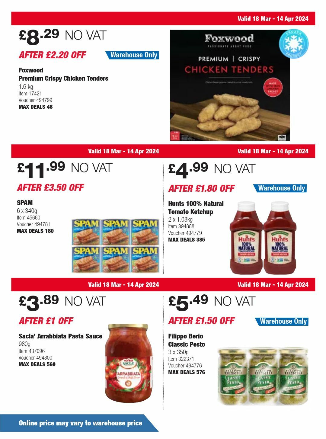 Costco Offers from 18 March