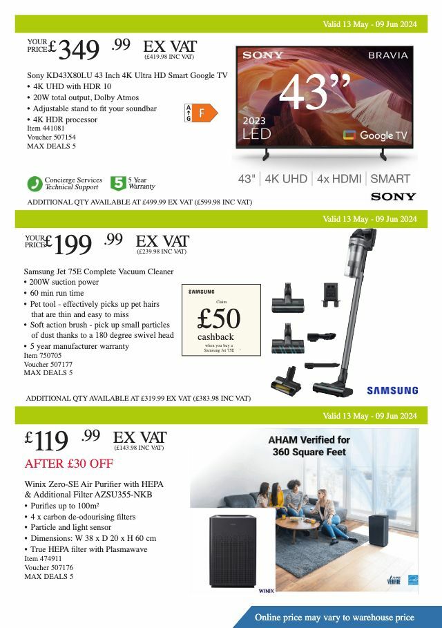 Costco Offers from 13 May