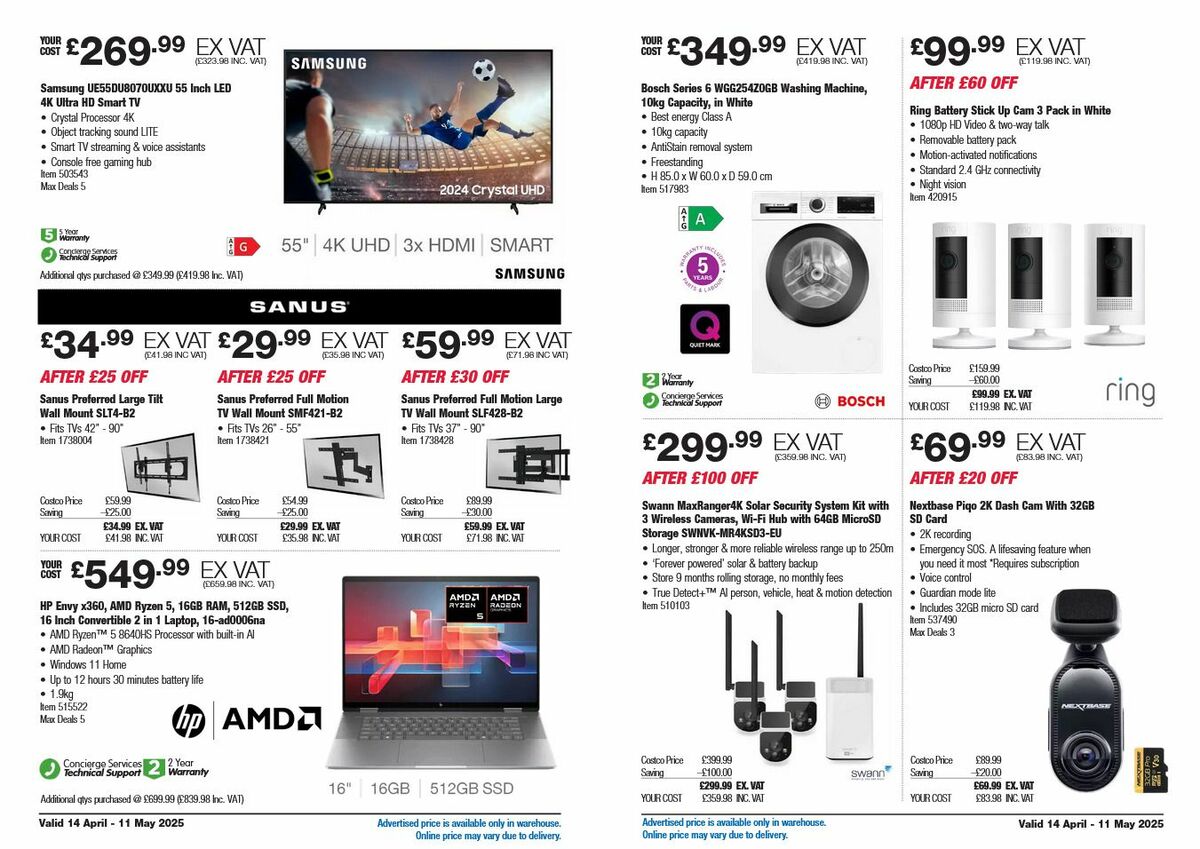 Costco Offers from 14 April