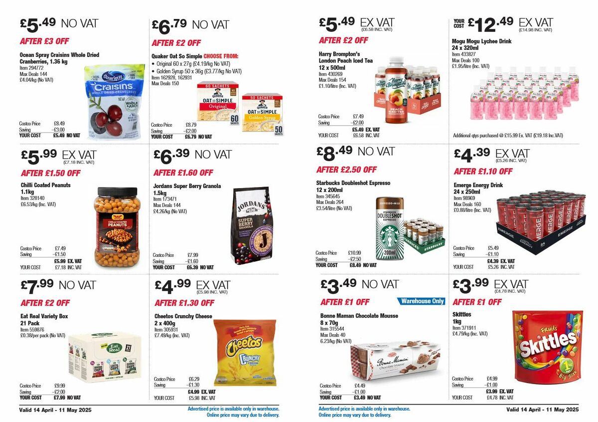 Costco Offers from 14 April