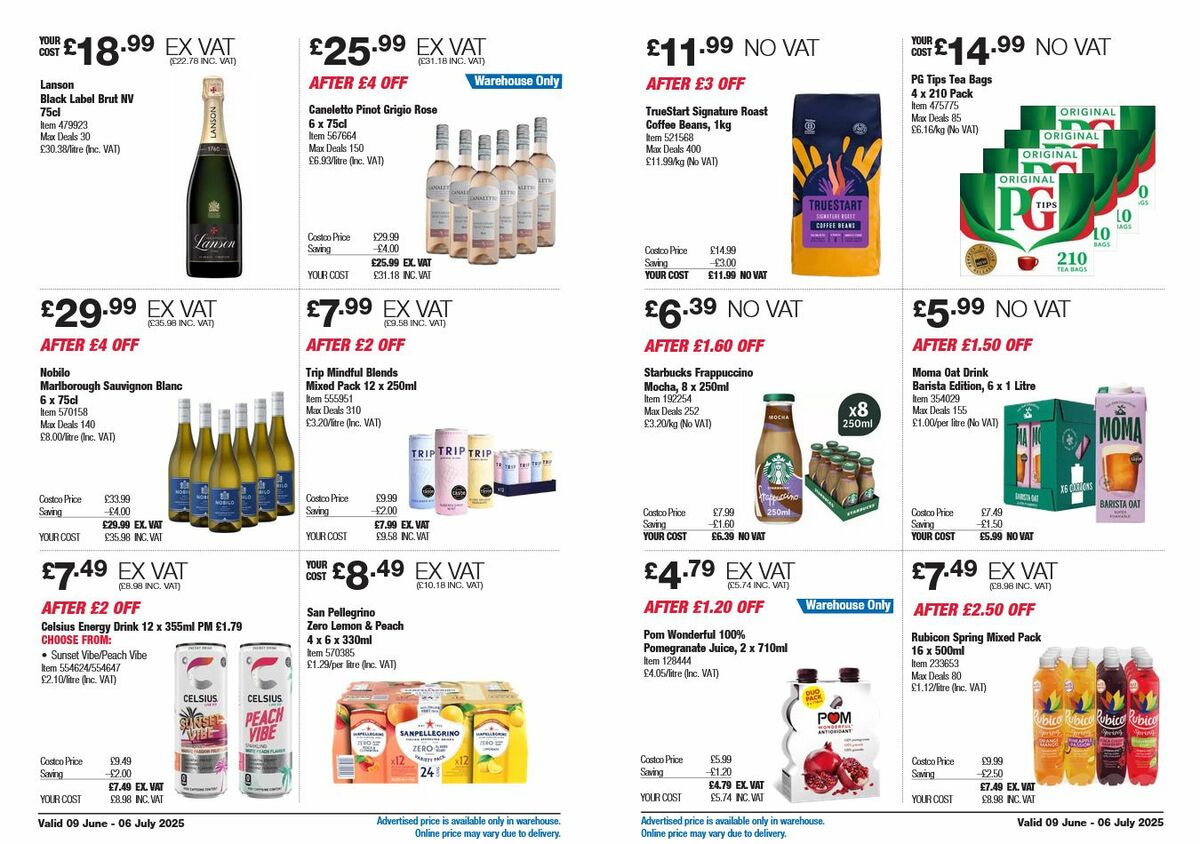 Costco Offers from 9 June