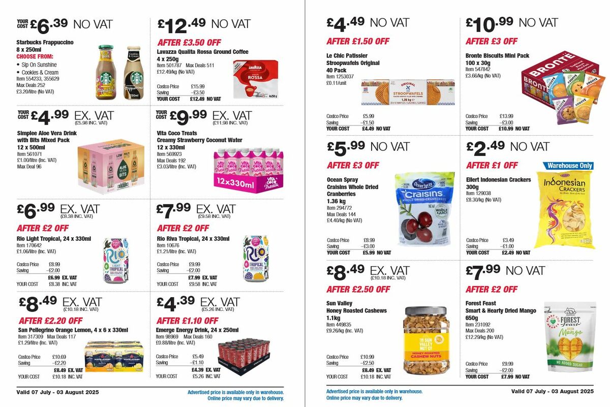 Costco Offers from 7 July