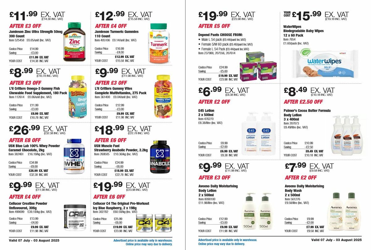 Costco Offers from 7 July