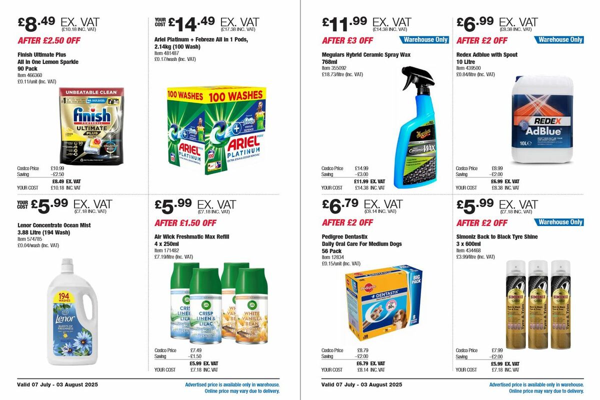 Costco Offers from 7 July