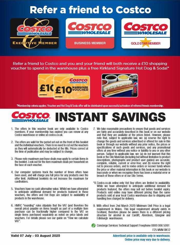 Costco Offers from 7 July