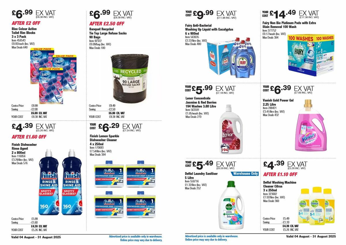 Costco Offers from 4 August