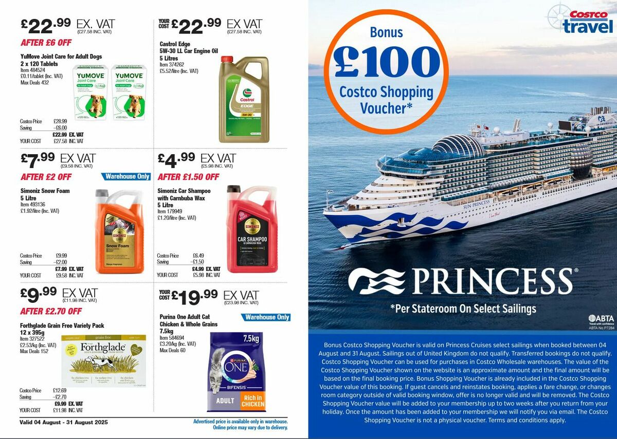 Costco Offers from 4 August