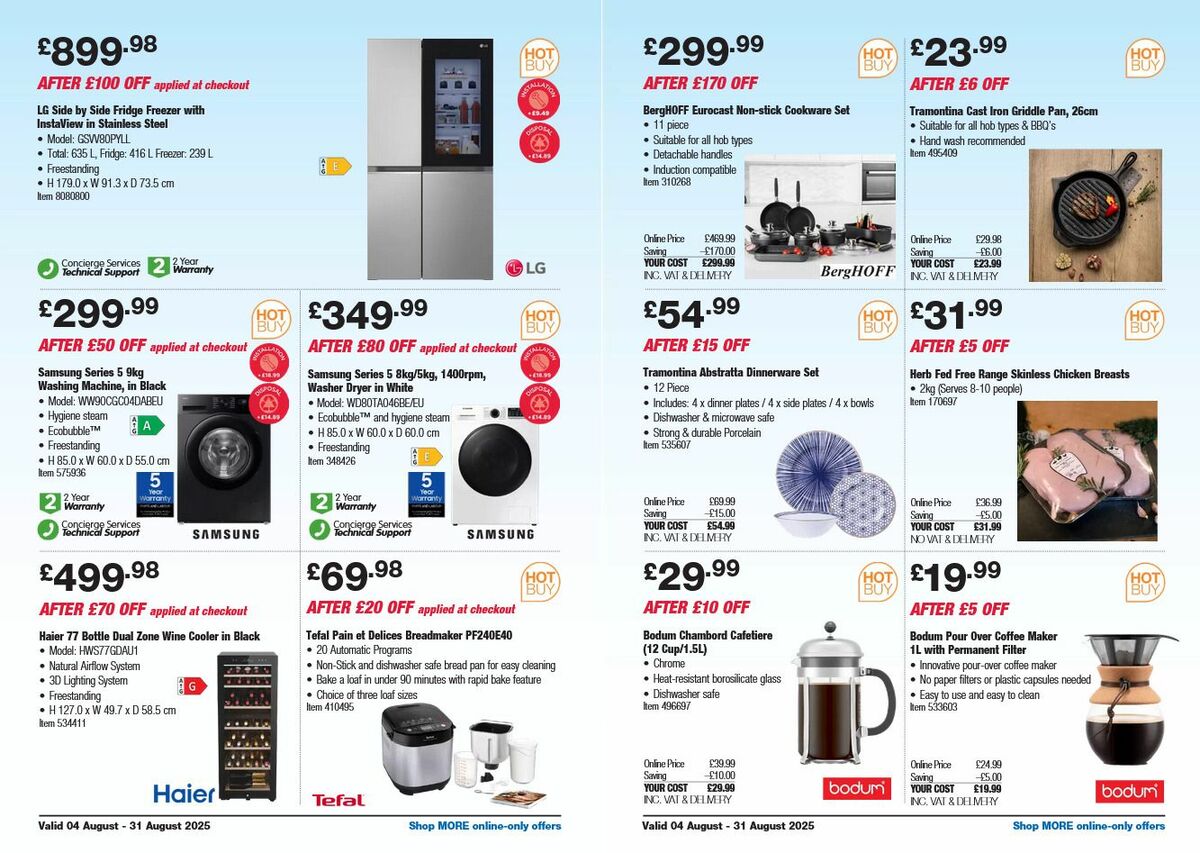Costco Offers from 4 August