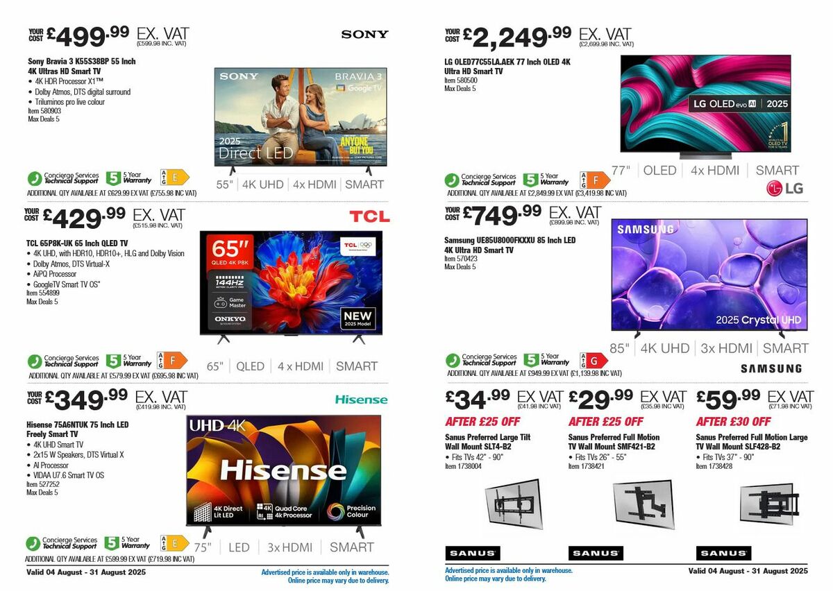 Costco Offers from 4 August